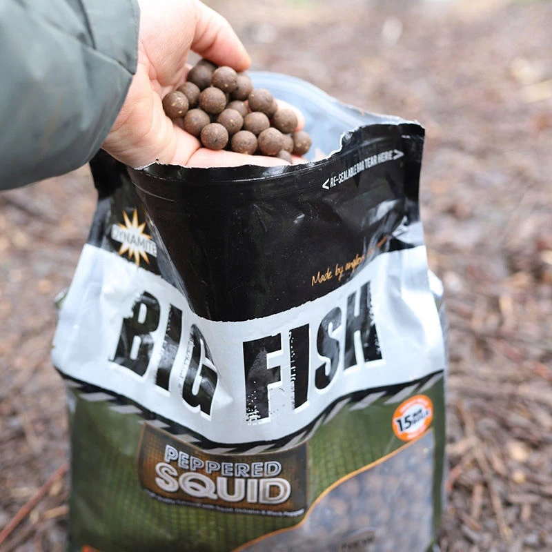 Dynamite Baits Peppered Squid Boilies 15mm